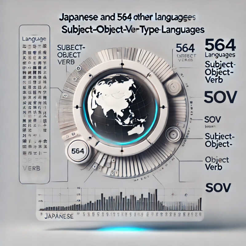 SOVの形の言語は日本語の他に564もある！