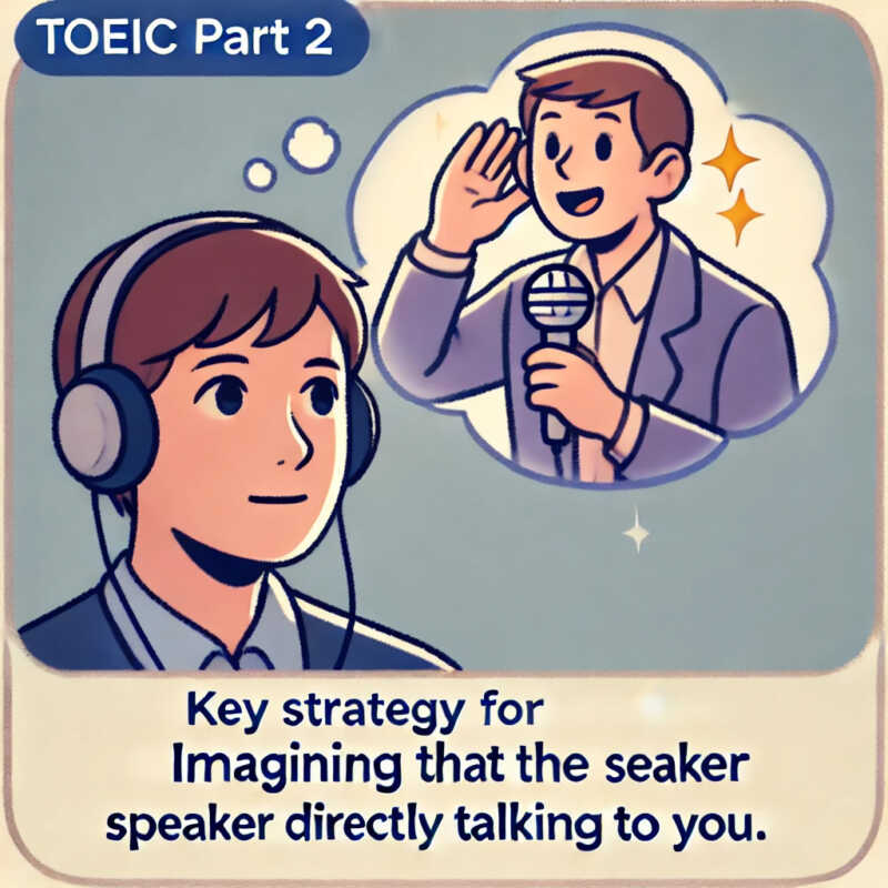 TOEIC Part2の対策は自分に話しかけられているイメージが大事！