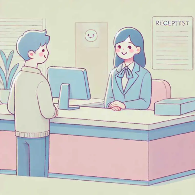 受付での英語の挨拶例