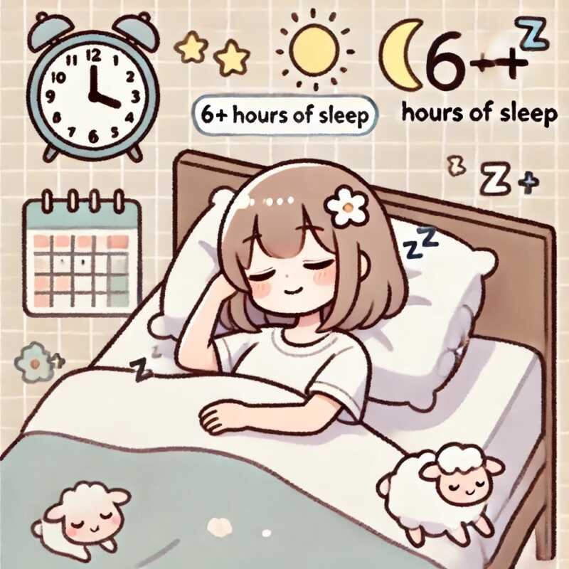 6時間以上の睡眠をとることも記憶の定着には大切！