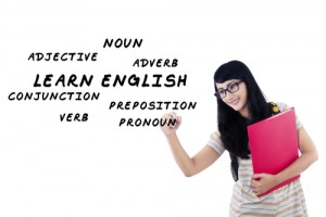 英文法を勉強している様子