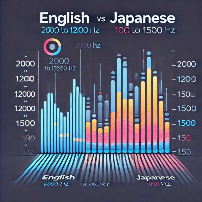 英語と日本語のリズム（周波数）の違い